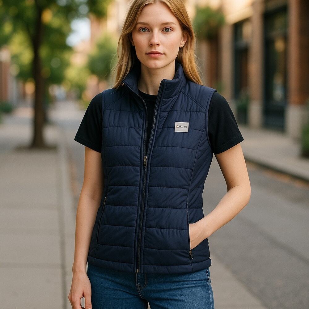 NWT Women’s Golf  Zero Restriction Cassin Primaloft Quilted Full-Zip Vest M